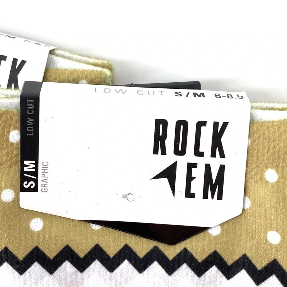 Rock Em Socks Women's Chevron Dots Low-Cut Socks